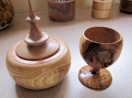 Pot and egg cup by Tony Flood